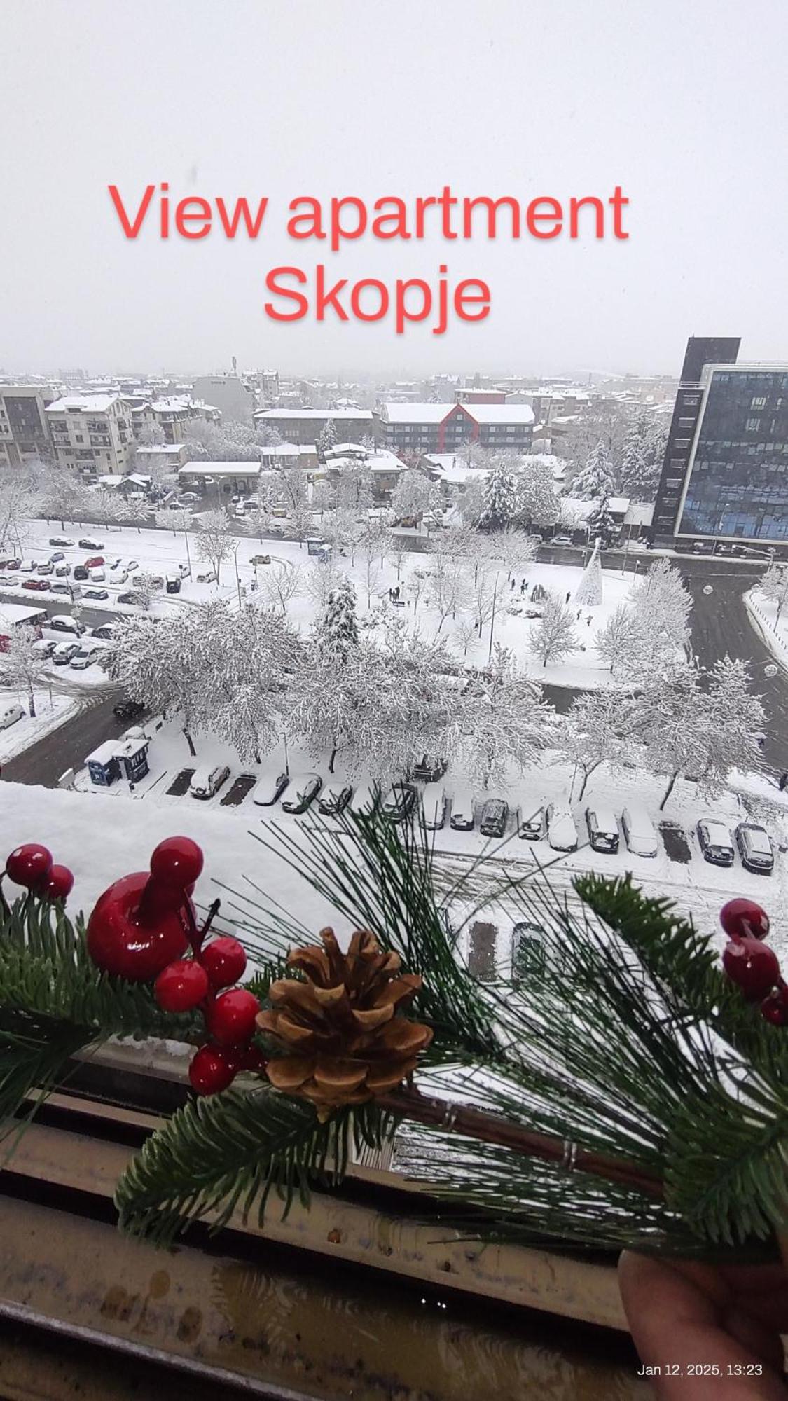 View Lejlighed Skopje Eksteriør billede